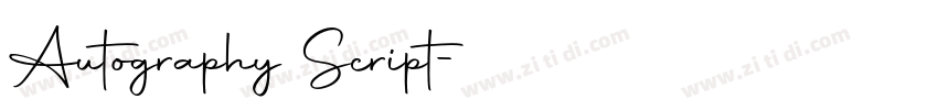 Autography Script字体转换